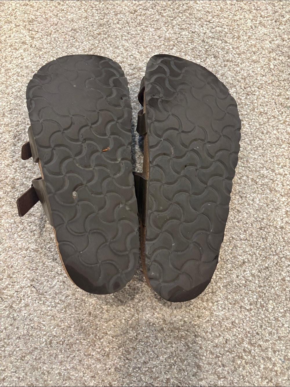 Birkenstock Brown Leather Double-Strap Sandals with Buckles - Picture 4 of 7